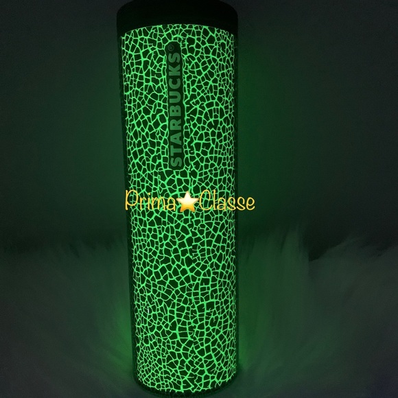Starbucks Glow in The Dark Cup GITD Crackled Hot Tumbler 16oz Halloween NWT 2022 - Picture 12 of 15